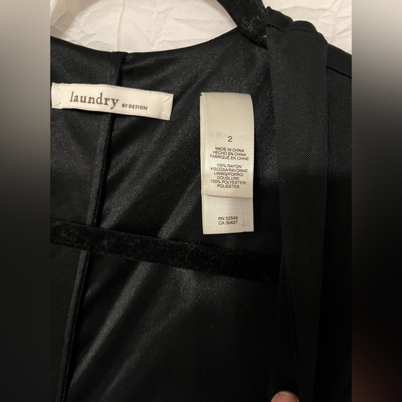 Laundry by Design Long Sleeve Floor Length Black Gown 🌵2 - Picture 2 of 15